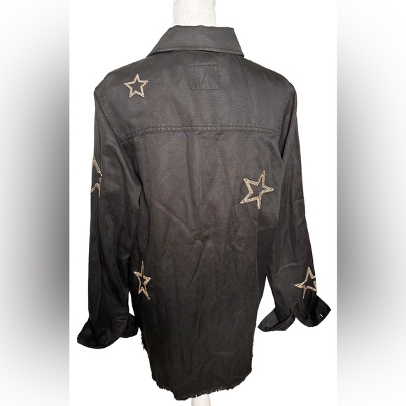 Rails Black Star Women’s Button Down - Picture 6 of 10